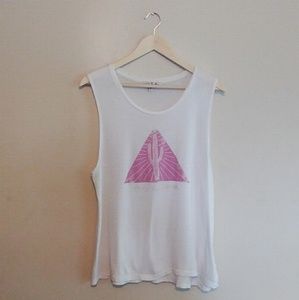 {Express} One Eleven Graphic Muscle Tank